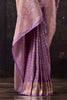 Lavender Katan Silk Banarasi Zari Woven Saree