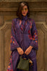 Dirty Purple Color Spun Fabric Printed Unstitched Suit