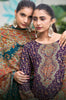 Teal Blue Muslin Floral Printed Unstitched Suit Material