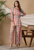 Grey Color Muslin Printed Pallazo Co-Ord Set