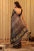 Brown Color Gharchola Pure Gajji Silk Printed And Embroidered Saree