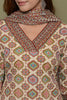 Beige Color Cotton Printed Suit
