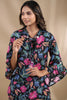 Black Colour Muslin Printed Co-Ord Set