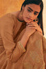 Rust Cotton Silk Zari Embroidered Unstitched Suit