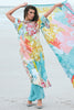 Turquoise Color Floral Printed Muslin Unstitched Suit Material