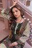 Black & Beige Spun Mughal-Inspired Paisley Printed Unstitched Suits Material