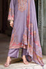 Lavender Spun Pashmina Printed Unstitched Suit Fabric