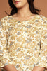 Beige & Brown Color Floral Printed Kurti