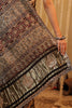 Brown Color Gharchola Pure Gajji Silk Printed And Embroidered Saree