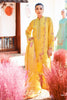 Mustard Color Crepe Silk Printed Unstitched Suit Material