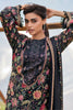 Black Color Crepe Silk Floral Printed Unstitched Suit Fabric