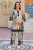 Black & Beige Cotton Shibori Printed Kurta Set