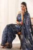 Navy Tussar Silk Printed Saree
