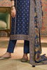Navy Color Pashmina Woven Unstitched Suit Material