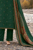 Bottle Green Matka Silk Embroidered Unstitched Suit Material