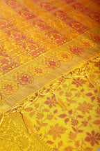 Yellow Color Tussar Woven Silk Saree