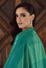 Teal Crepe Silk Bandhani Printed, Embroidered And Zari Woven Unstitched Suit