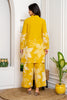 Yellow Color Cotton Printed Co-Ord Dress