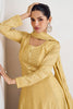 Lemon Yellow Color Silk Embroidered Anarkali Kurti