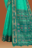 Sea Green Colour Maheshwari Cotton Woven Saree