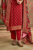 Maroon Color Pashmina Woven Unstitched Suit Material
