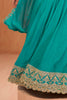 Light Sea Green Crepe Silk Zari and Sequins Embroidered Anarkali Suit