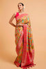 Multi-Color Khaddi Silk Woven Saree