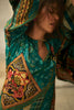 Teal Colour Printed Spun Fabric Unstitched Suit