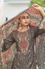 Grey Muslin Floral Printed Unstitched Suit Material