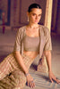 Brown  Embroidered Crop-Top Palazzo Indo-Western Dress With Embroidered Jacket