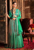 Turquoise colour Ombre Georgette Embroidered Lehenga.