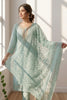 Mint Green Georgette Chikankari Work Unstiched Suit