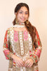 Cream Crepe Silk Printed Suit