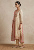 Cream Floral Printed Kota Cotton Suit
