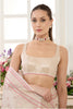 Cream Zari & Resham Woven Tissue Silk Saree