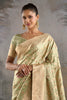 Pista Green Banarasi Katan Silk Woven Saree