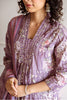 Mauve Color Floral Printed Muslin Anarkali Suit Set