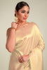 Beige Color Silk Woven Saree