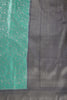 Teal & Navy Floral Zari Woven Sarees