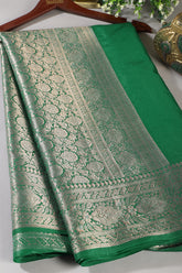 Solid Colour Silk Woven Sarees