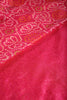 Fuchsia Pink Colour Chiffon Bandhani Printed Saree