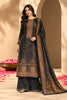 Grey Velvet Digital Printed Unstitched Suit Fabric