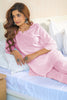 Pink Cotton Resham Embroidered Kurti