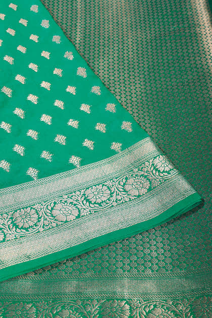 Silk Zari Buta Woven Sarees