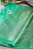 Mint Green Colour Silk Woven Saree