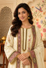 Cream Crepe Silk Printed And Handwork Suit
