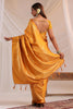 Yellow Silk Zari Floral Zaal Woven Saree