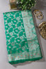 Sea Green Colour Banarasi Silk Woven Saree