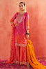 Fuchsia Pink Crepe Silk Bandhani Printed Suit With Gharara