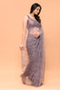 Light Mauve Color Net Cut-Dana And Zari Embroidered Saree